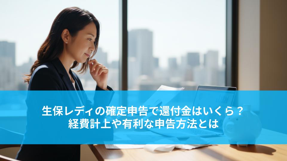 生保レディの確定申告で還付金はいくら？経費計上や有利な申告方法とは